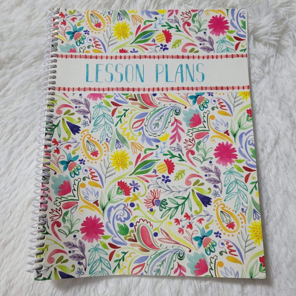 Floral Themed Lesson Plan Book